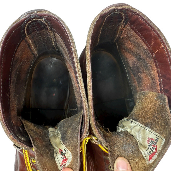 Red Wing 8119 Iron Ranger Boots Men Size 11.5 Heritage Red Oxblood Leather Ankle - Picture 10 of 12